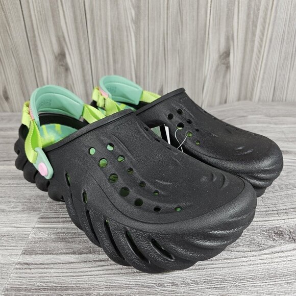 Crocs Echo Clog Shoes Spring Break Edition Black/Multicolored - Men\'s Size13 NEW main image 7